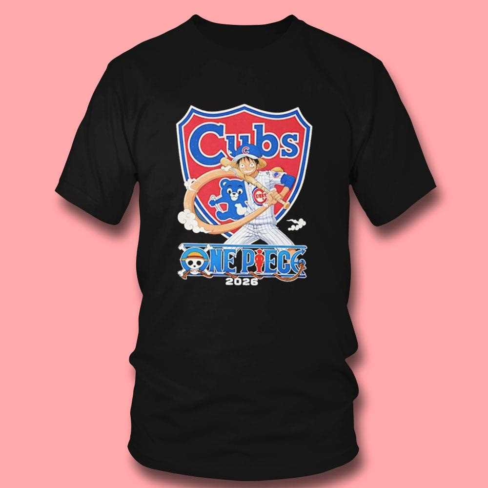 Chicago Cubs One Piece 2026 Luffy Tee Chicago Cubs One Piece 2026 Luffy Tee