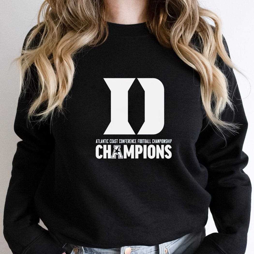 Duke Blue Devils Football Atlantic Coast Conference Championship Tee Duke Blue Devils Football Atlantic Coast Conference Championship Tee