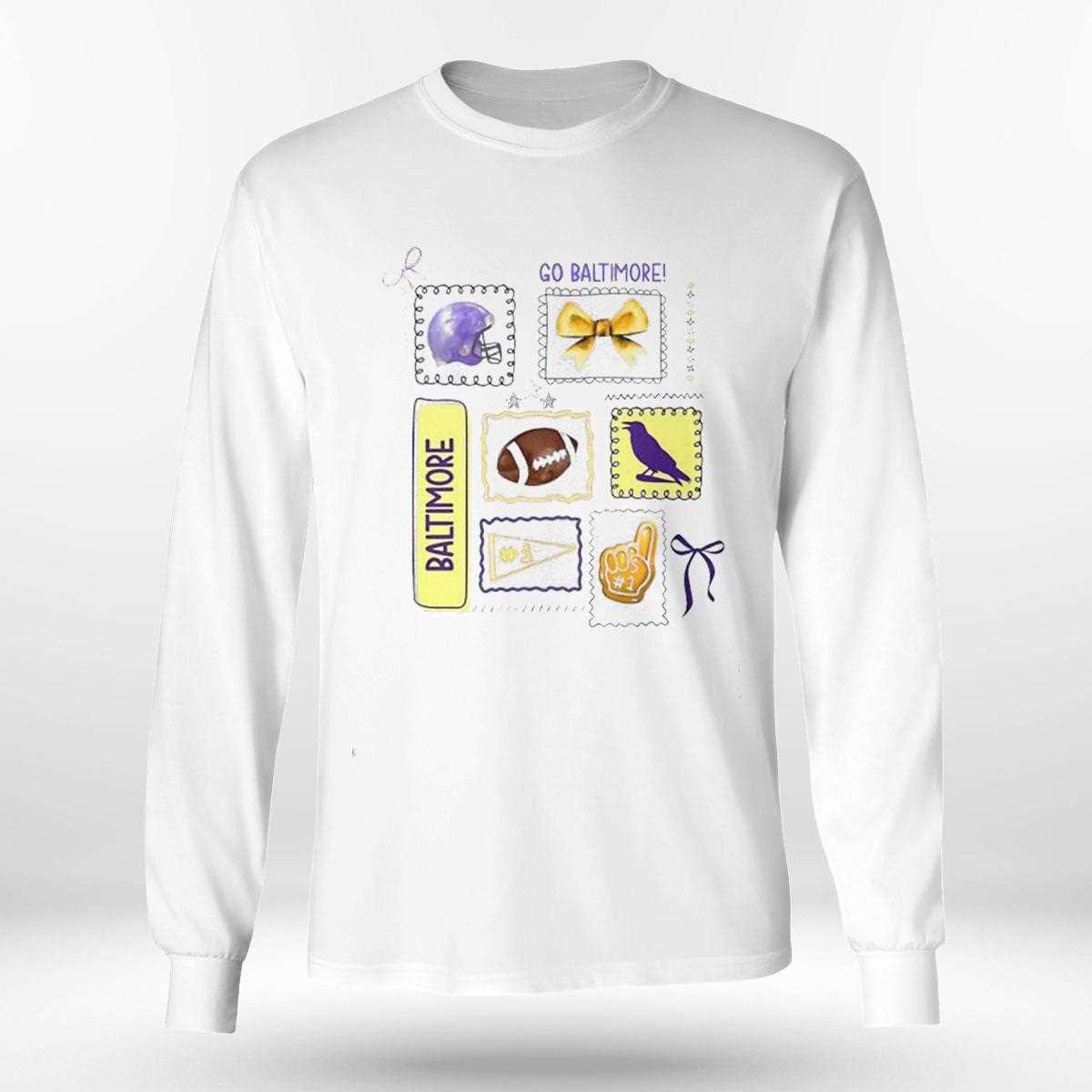 Go Baltimore Football Helmet Bow #1 Fan Graphic Team Spirit Tee Go Baltimore Football Helmet Bow #1 Fan Graphic Team Spirit Tee