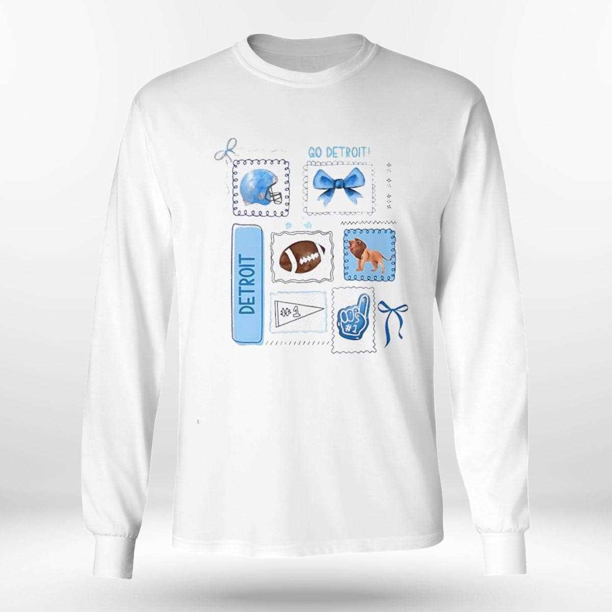 Go Detroit Football Helmet Bow #1 Fan Graphic Team Spirit Tee Go Detroit Football Helmet Bow #1 Fan Graphic Team Spirit Tee