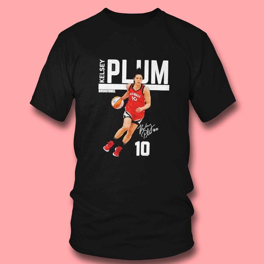 Las Vegas Aces Kelsey Plum #10 Throw Signature Tee Las Vegas Aces Kelsey Plum #10 Throw Signature Tee