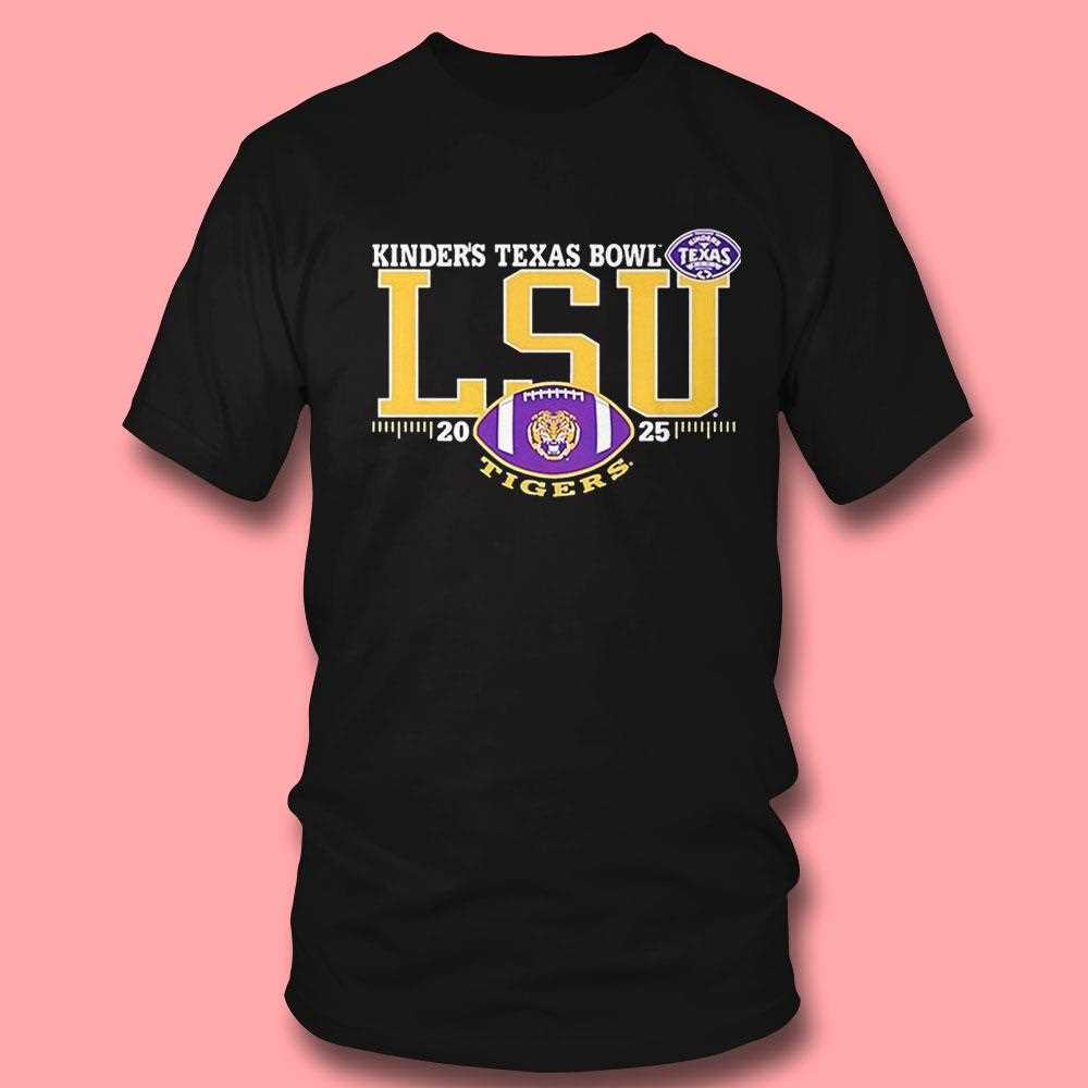 Lsu Tigers 2025 Kinders Texas Bowl Football Tee