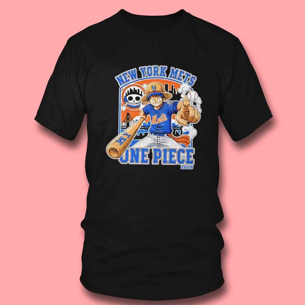 New York Mets One Piece 2026 Luffy Tee