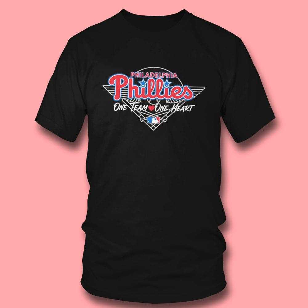Philadelphia Phillies One Team One Heart Mlb Tee Philadelphia Phillies One Team One Heart Mlb Tee