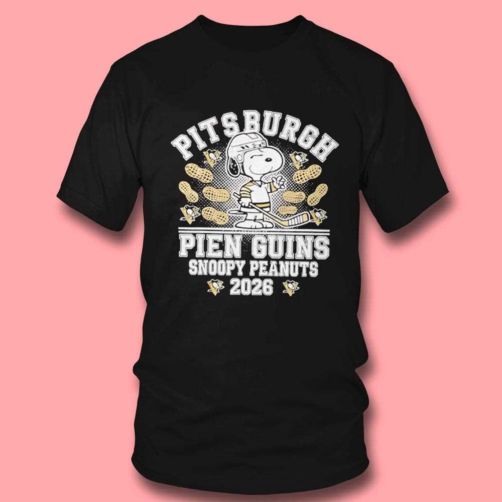 Pittsburgh Penguins Snoopy Peanuts 2026 Tee Pittsburgh Penguins Snoopy Peanuts 2026 Tee
