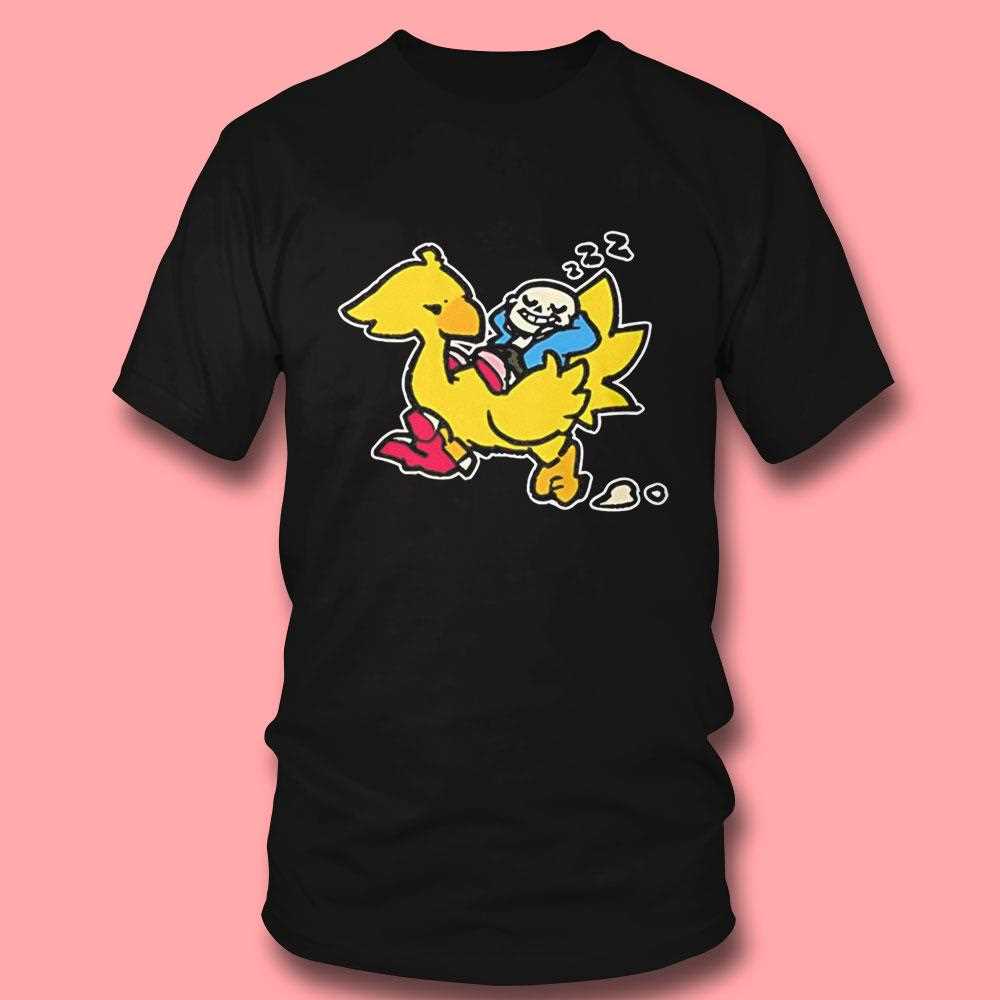 Sans And Chocobo Tee Sans And Chocobo Tee