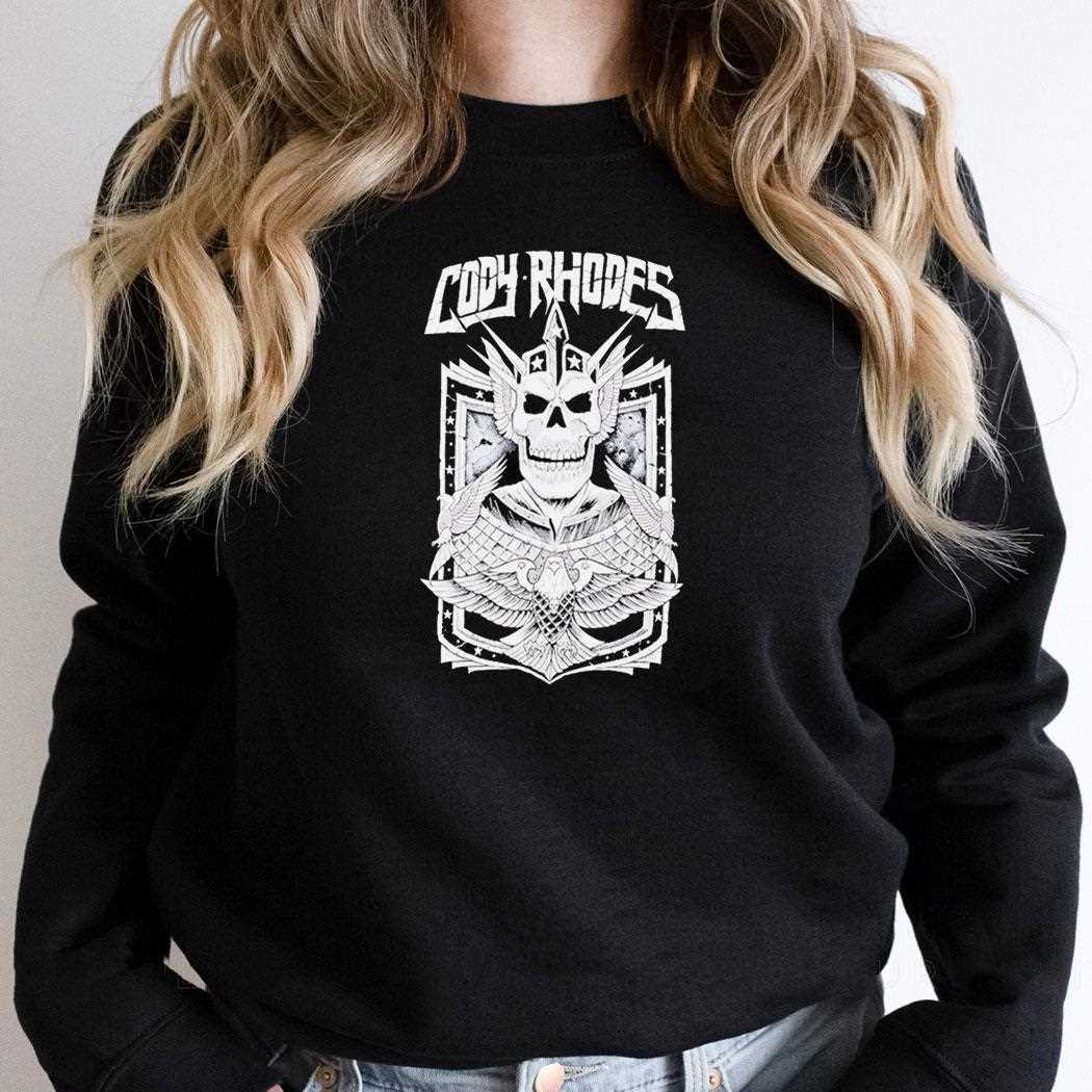 Sawblade Cody Rhodes Skeleton Crest Tee Sawblade Cody Rhodes Skeleton Crest Tee