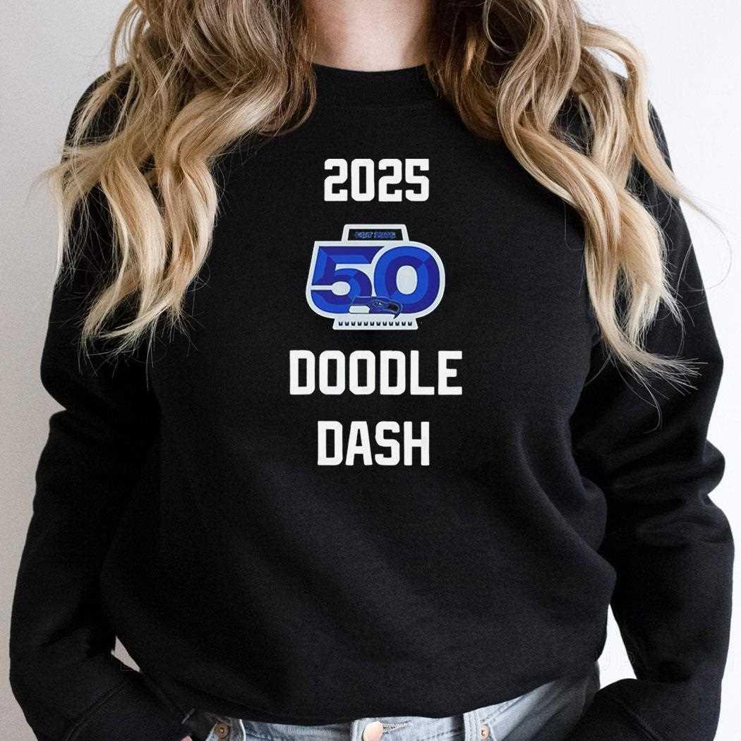 Seattle Seahawks 2025 Doodle Dash Tee Seattle Seahawks 2025 Doodle Dash Tee