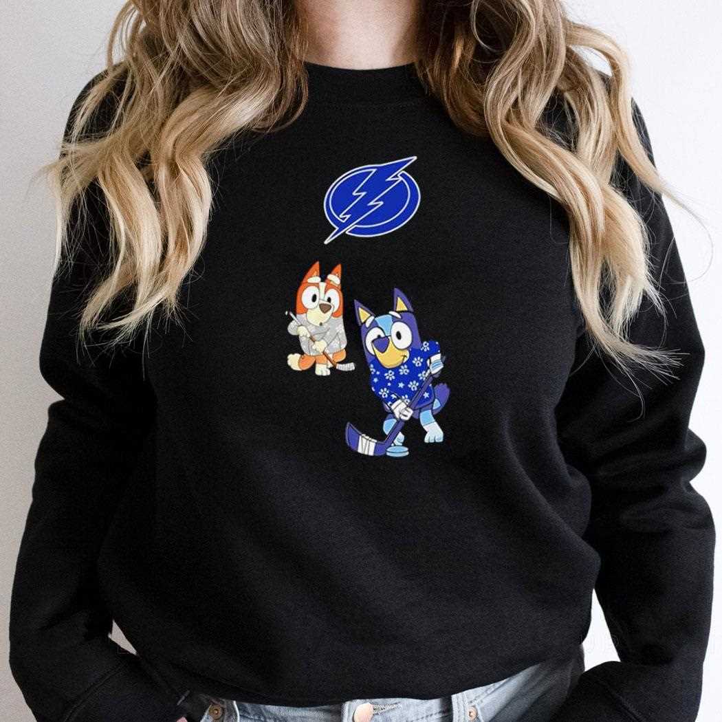Tampa Bay Lightning Bluey Christmas Night 2025 Gameday Tee Tampa Bay Lightning Bluey Christmas Night 2025 Gameday Tee