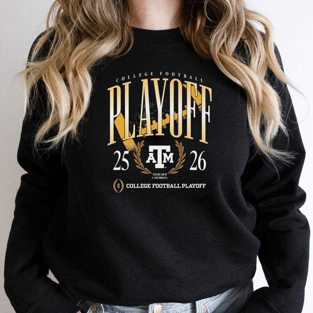 Texas A&m 25-26 College Football Playoff College Football Playoff Tee Texas A&m 25-26 College Football Playoff College Football Playoff Tee