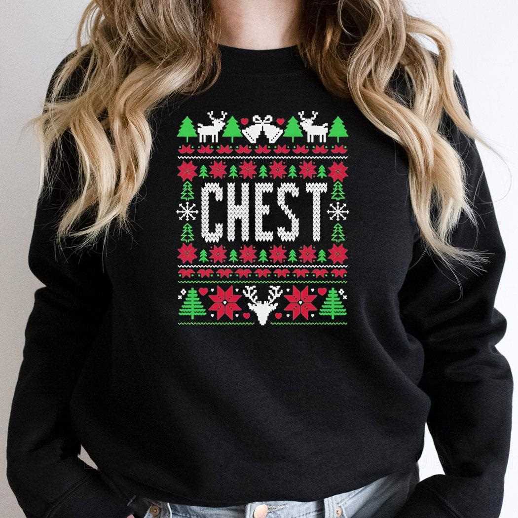 The Grinch Liz Langston Chest Christmas Tee The Grinch Liz Langston Chest Christmas Tee