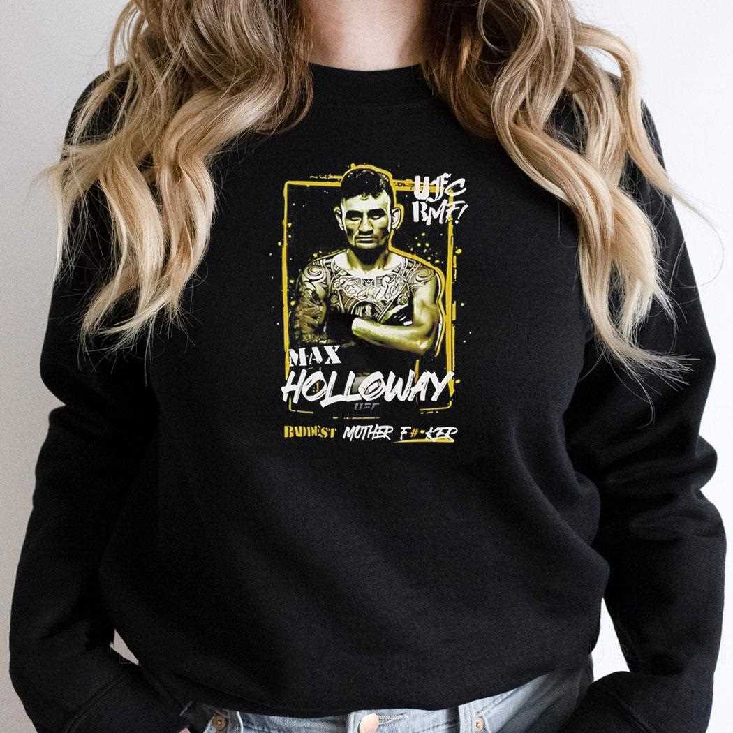 Top Max Holloway Ufc 300 Bmf Championship Tee Top Max Holloway Ufc 300 Bmf Championship Tee