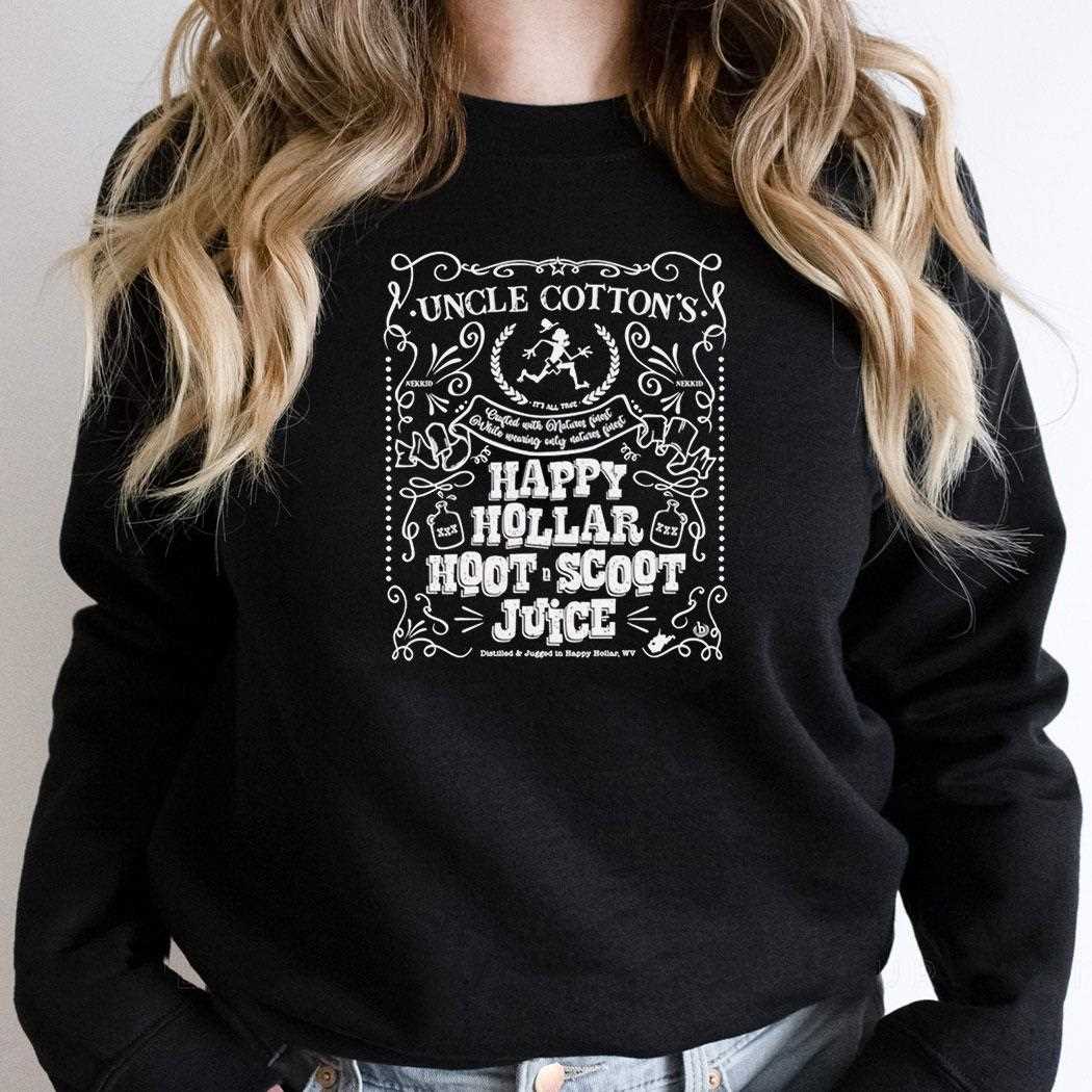 Uncle Cottons Happy Hollar Hoot Scoot Juice Tee Uncle Cottons Happy Hollar Hoot Scoot Juice Tee