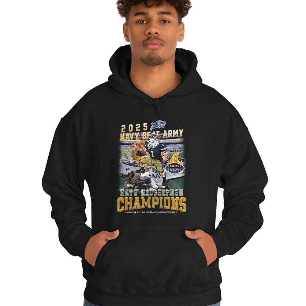2025 Navy Beat Army Champions Navy Midshipmen Tee 2025 Navy Beat Army Champions Navy Midshipmen Tee