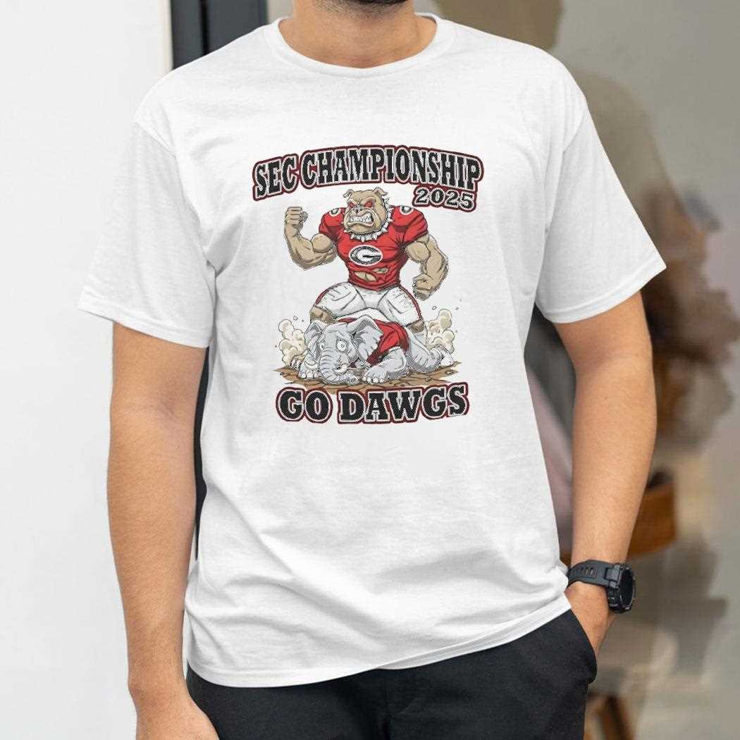 2025 Sec Championship Georgia Bulldogs Football Tee 2025 Sec Championship Georgia Bulldogs Football Tee