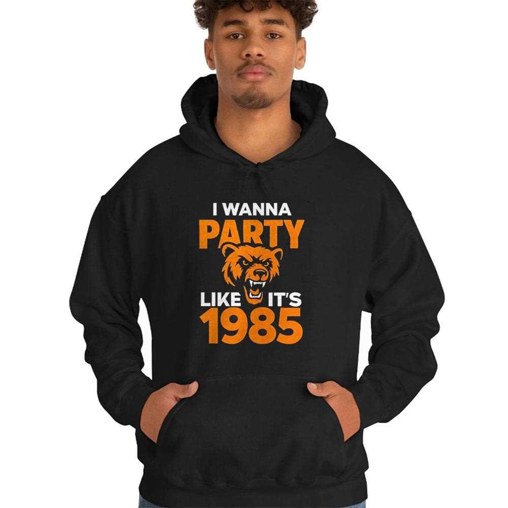 Chicago Bears I Wanna Party Like Its 1985 Tee Chicago Bears I Wanna Party Like Its 1985 Tee