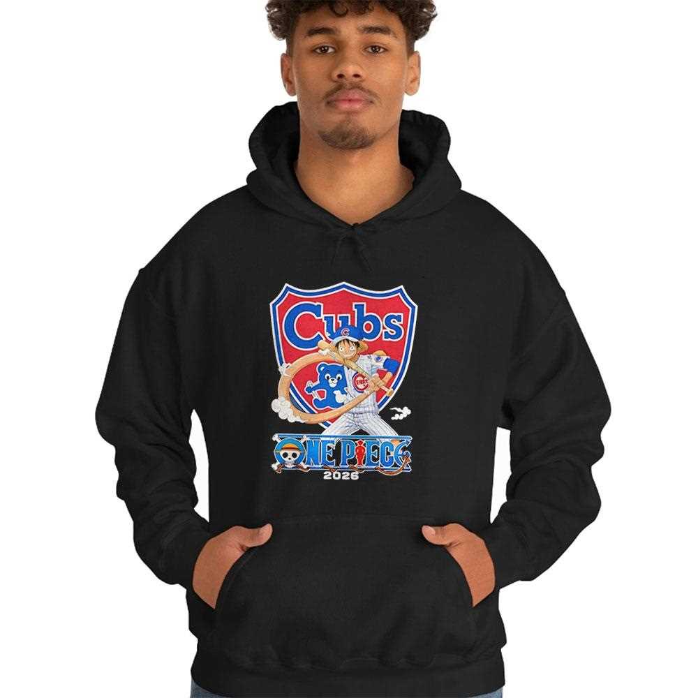 Chicago Cubs One Piece 2026 Luffy Tee Chicago Cubs One Piece 2026 Luffy Tee