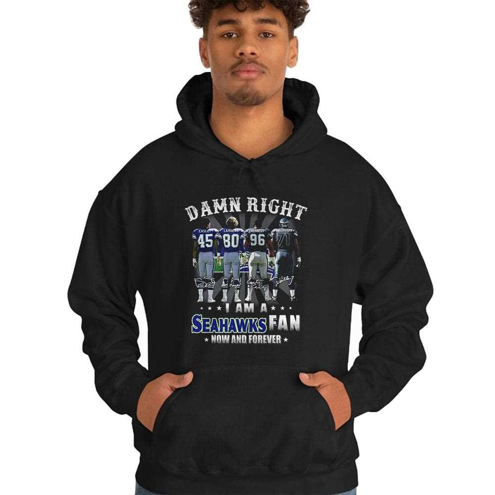 Damn Right I Am A Seahawks Fan Now And Forever Team Graphic 2026 Tee Damn Right I Am A Seahawks Fan Now And Forever Team Graphic 2026 Tee