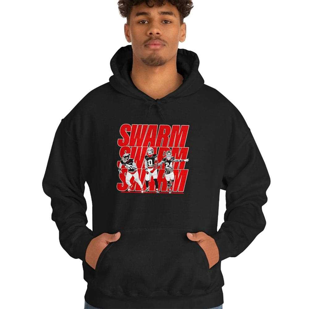 Houston Texans Will Anderson Jr Azeez Al-shaair And Derek Stingley Jr Swarm Shirt Houston Texans Will Anderson Jr Azeez Al-shaair And Derek Stingley Jr Swarm Shirt