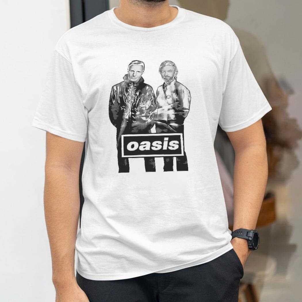 Liam Neeson And Noel Edmonds Oasis Tee Liam Neeson And Noel Edmonds Oasis Tee