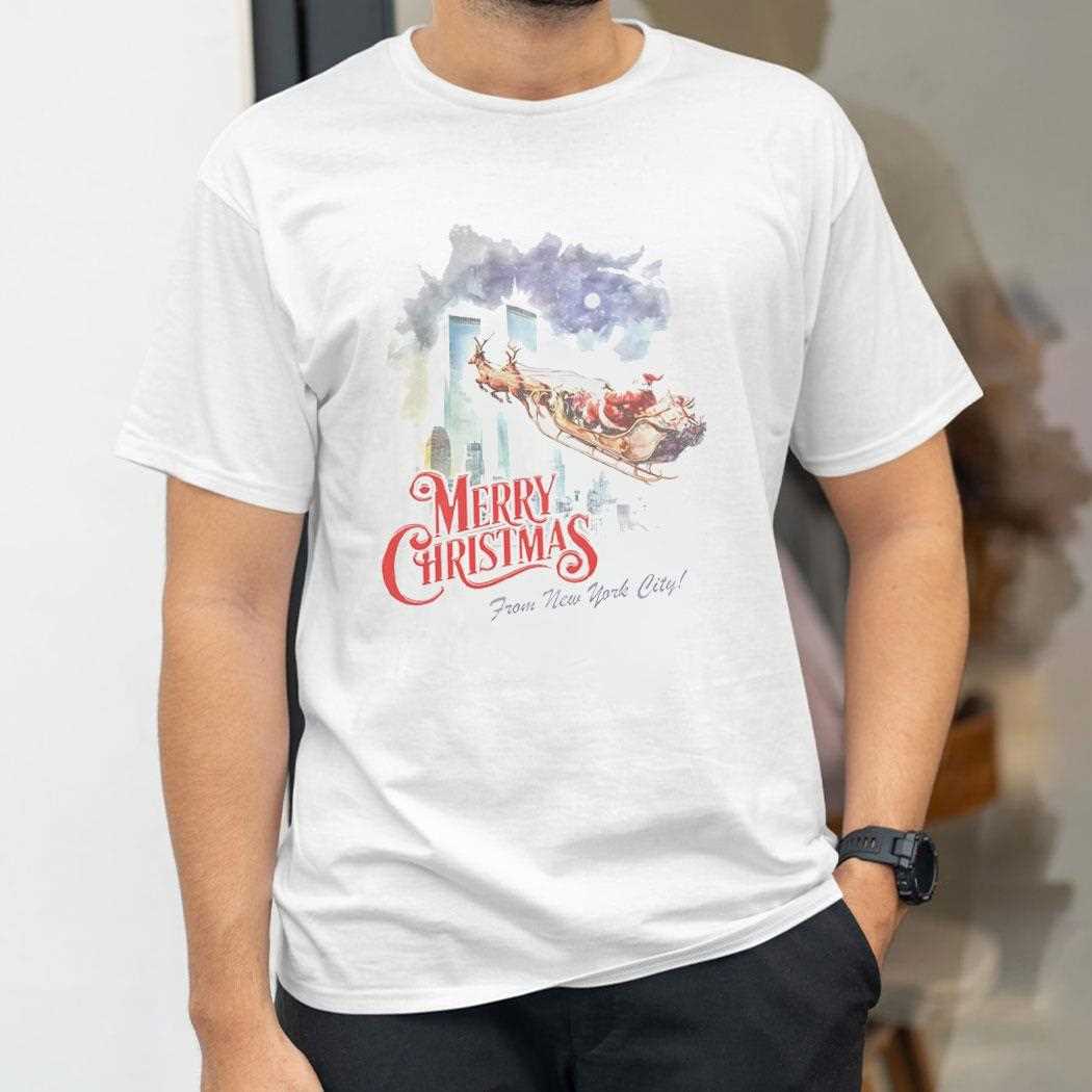Merry Christmas From New York City Tee Merry Christmas From New York City Tee