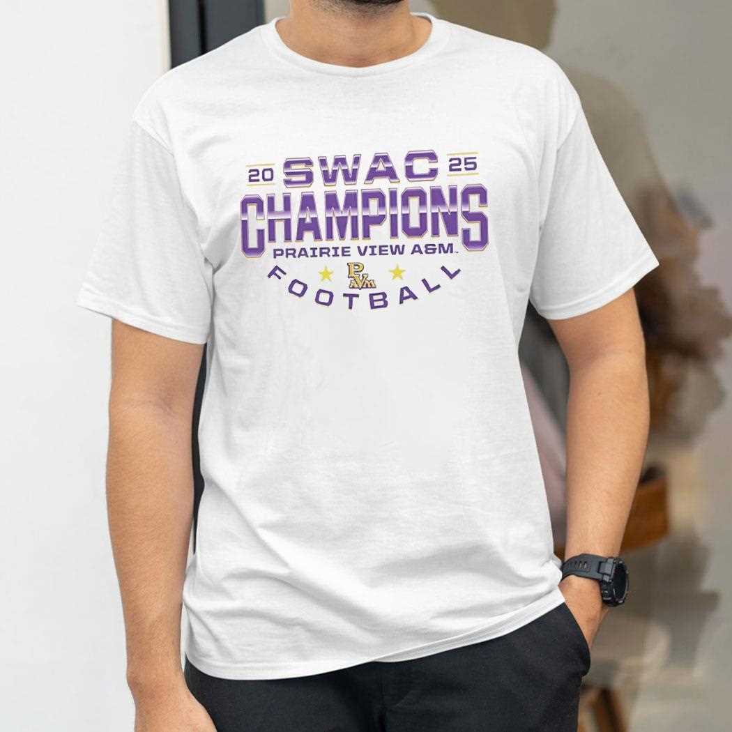 Prairie View A&m Panthers 2025 Swac Champions Tee Prairie View A&m Panthers 2025 Swac Champions Tee
