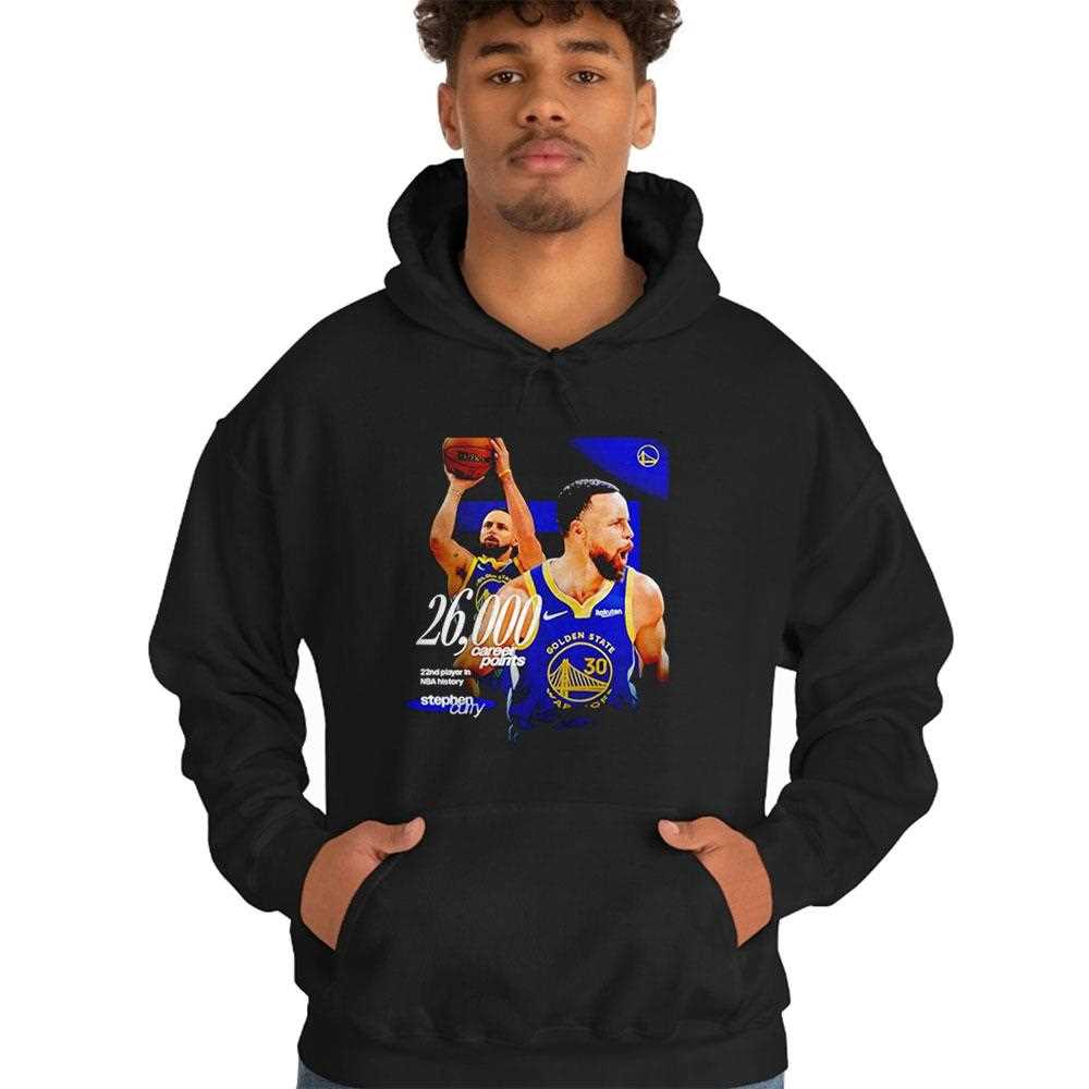 Stephen Curry Gsw 26000 Career Points 22nd Player In Nba History Tee Stephen Curry Gsw 26000 Career Points 22nd Player In Nba History Tee