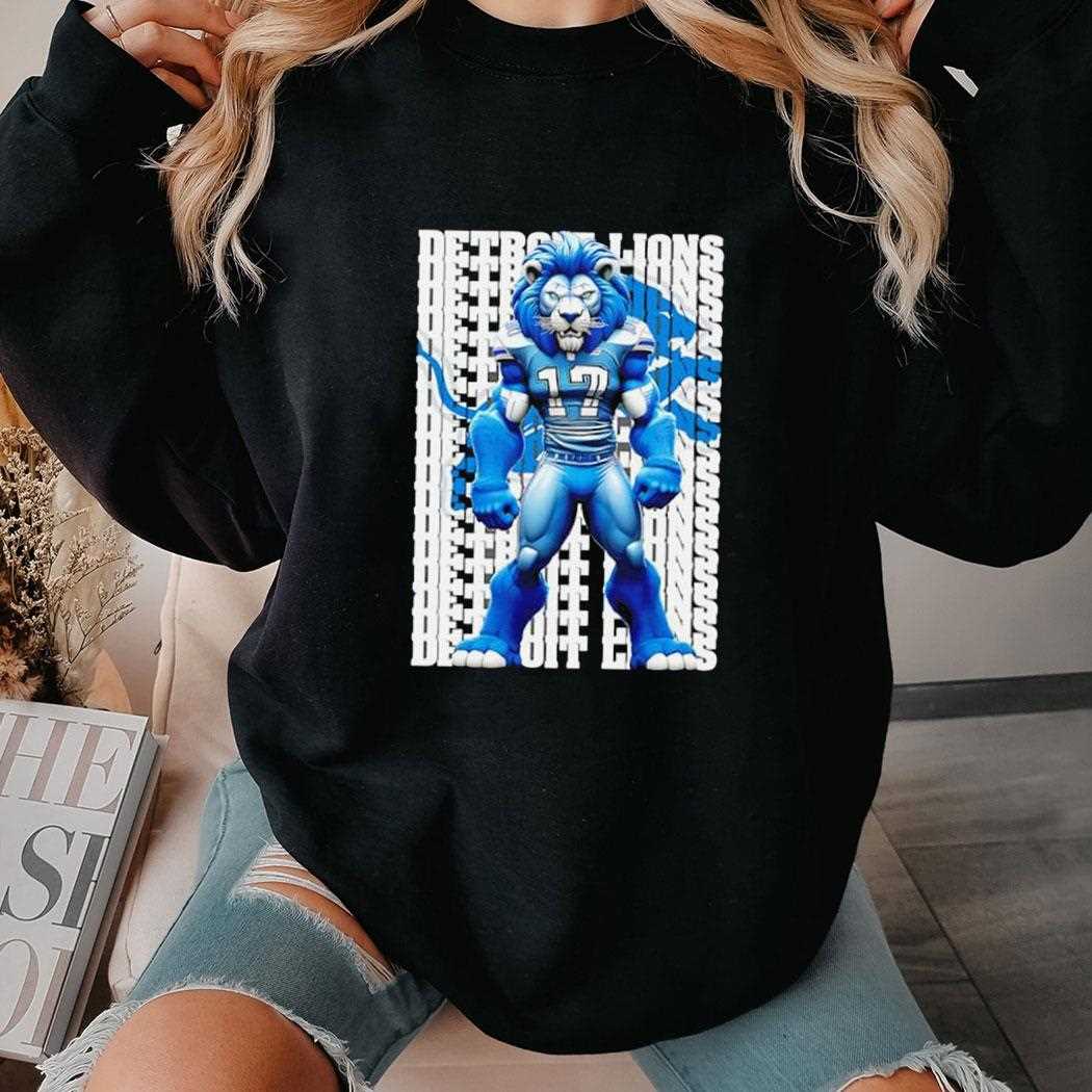 Big Lion 17 Detroit Lions Tee Big Lion 17 Detroit Lions Tee