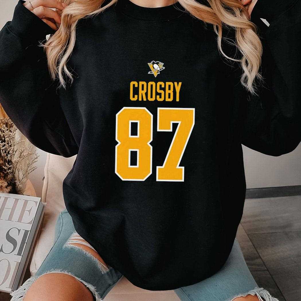 Crosby Black Pittsburgh Penguins 87 Tee Crosby Black Pittsburgh Penguins 87 Tee