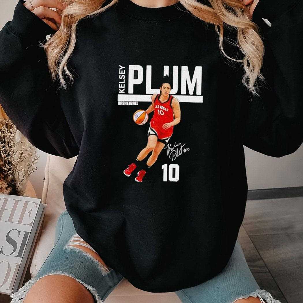 Las Vegas Aces Kelsey Plum #10 Throw Signature Tee Las Vegas Aces Kelsey Plum #10 Throw Signature Tee