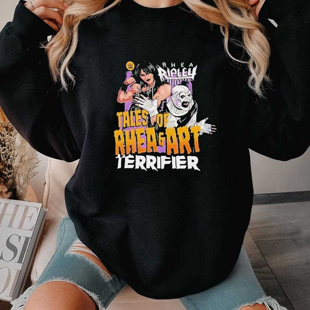 Rhea Ripley Tales Of Rhea And Art Terrifier Tee Rhea Ripley Tales Of Rhea And Art Terrifier Tee