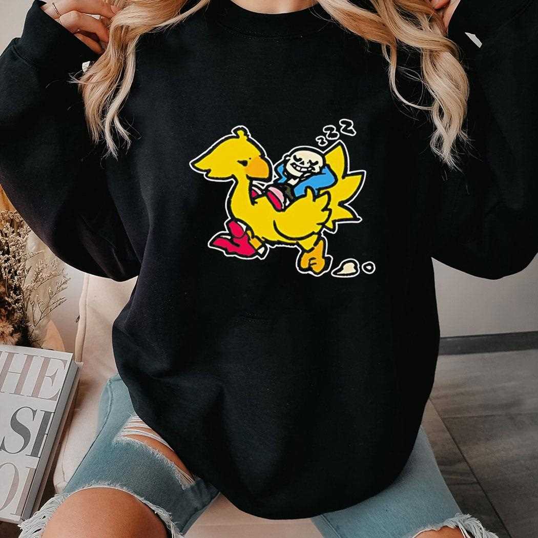 Sans And Chocobo Tee Sans And Chocobo Tee