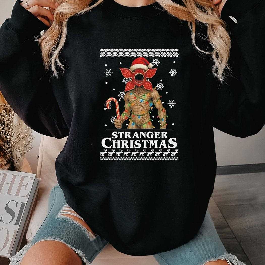 Stranger Things Christmas Stranger Demogorgon Tee Stranger Things Christmas Stranger Demogorgon Tee