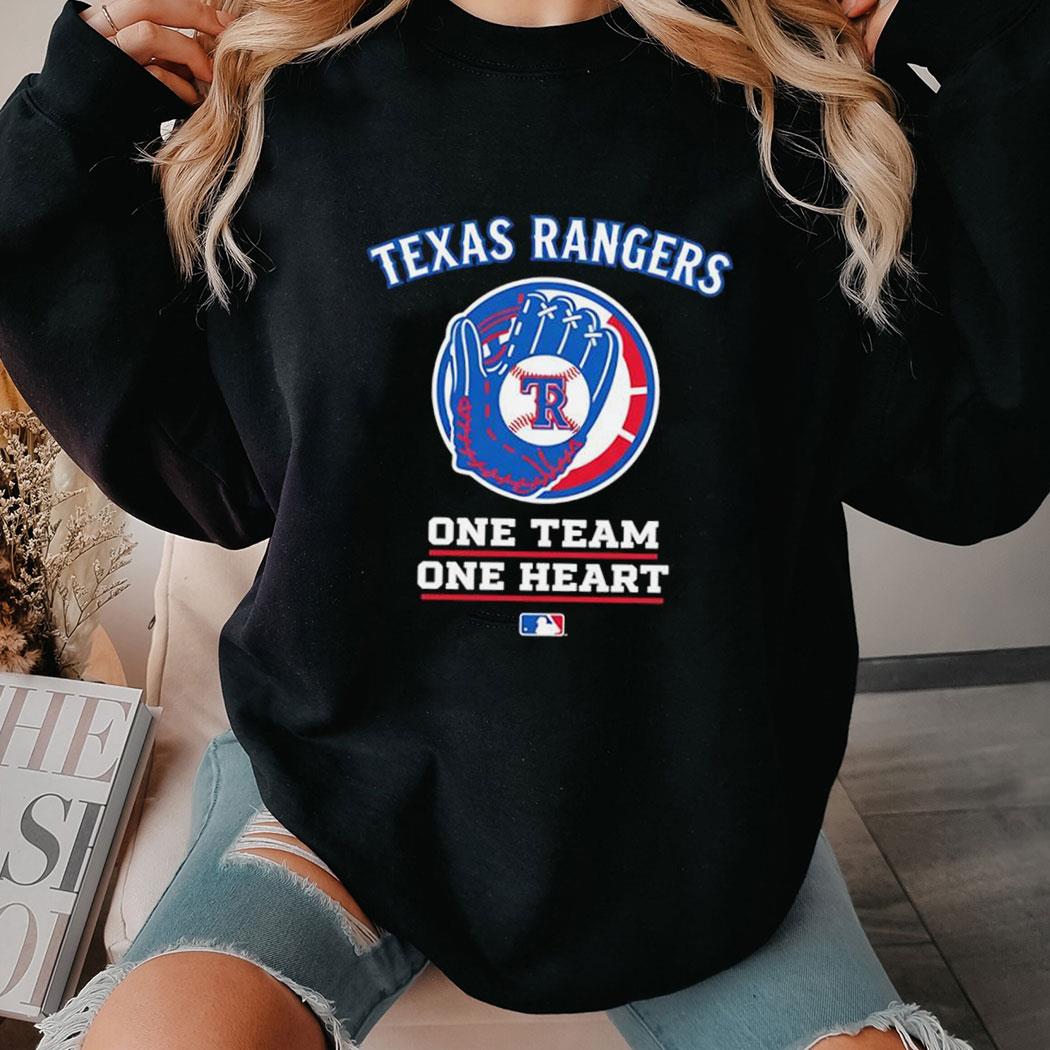 Texas Rangers One Team One Heart Mlb Tee Texas Rangers One Team One Heart Mlb Tee