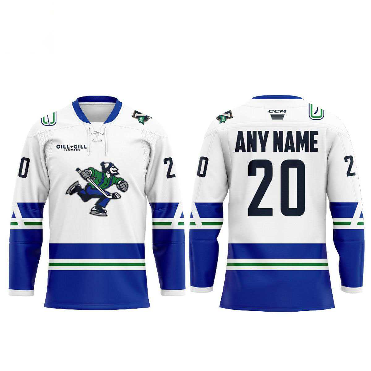 Abbotsford Canucks 5th Anniversary Personalized Hockey Jersey Abbotsford Canucks 5th Anniversary Personalized Hockey Jersey