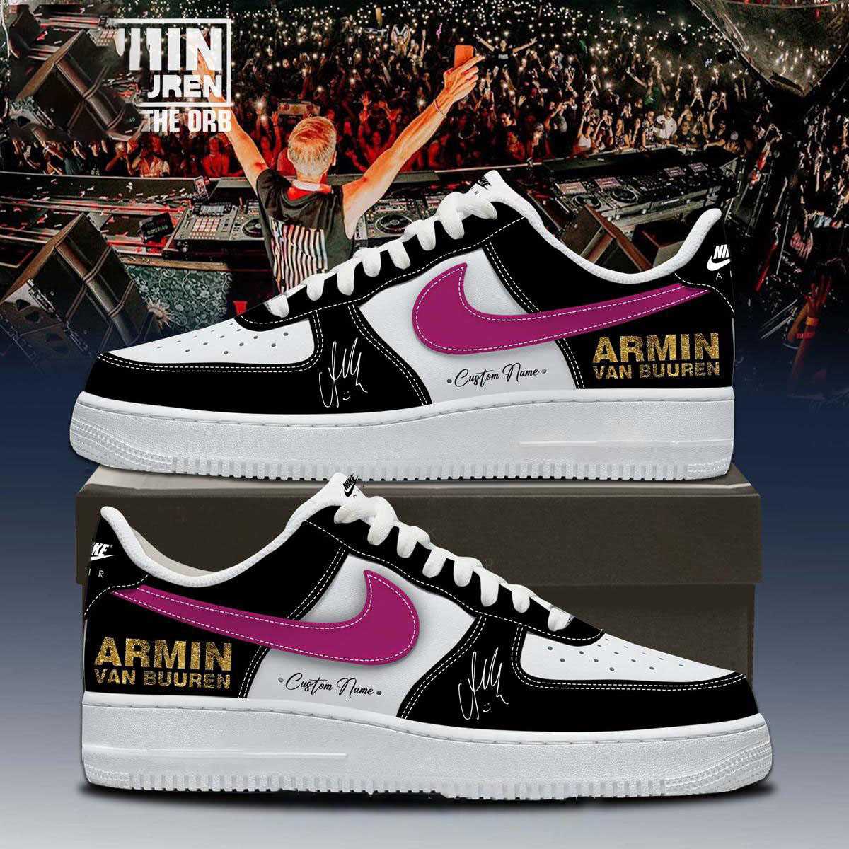 Armin Van Buuren 2026 Present The Orb Custom Name Air Force 1 Shoes Armin Van Buuren 2026 Present The Orb Custom Name Air Force 1 Shoes