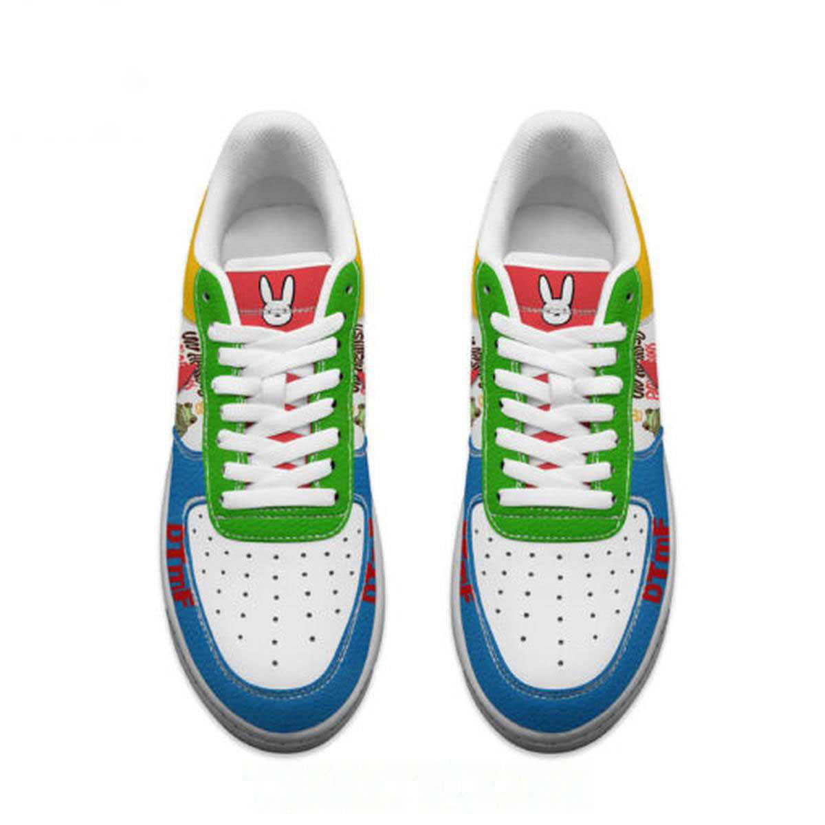 Bad Bunny Puerto Rican Ladykiller 2025 Custom Name Air Force 1 Shoes Bad Bunny Puerto Rican Ladykiller 2025 Custom Name Air Force 1 Shoes