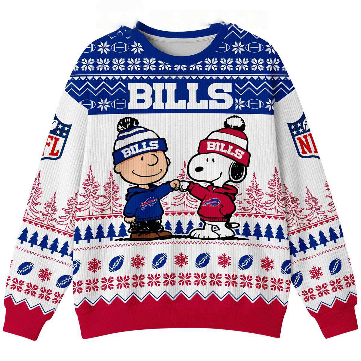 Buffalo Bills Snoopy Peanuts Bills Mafia Forever Ugly Christmas Sweater Buffalo Bills Snoopy Peanuts Bills Mafia Forever Ugly Christmas Sweater