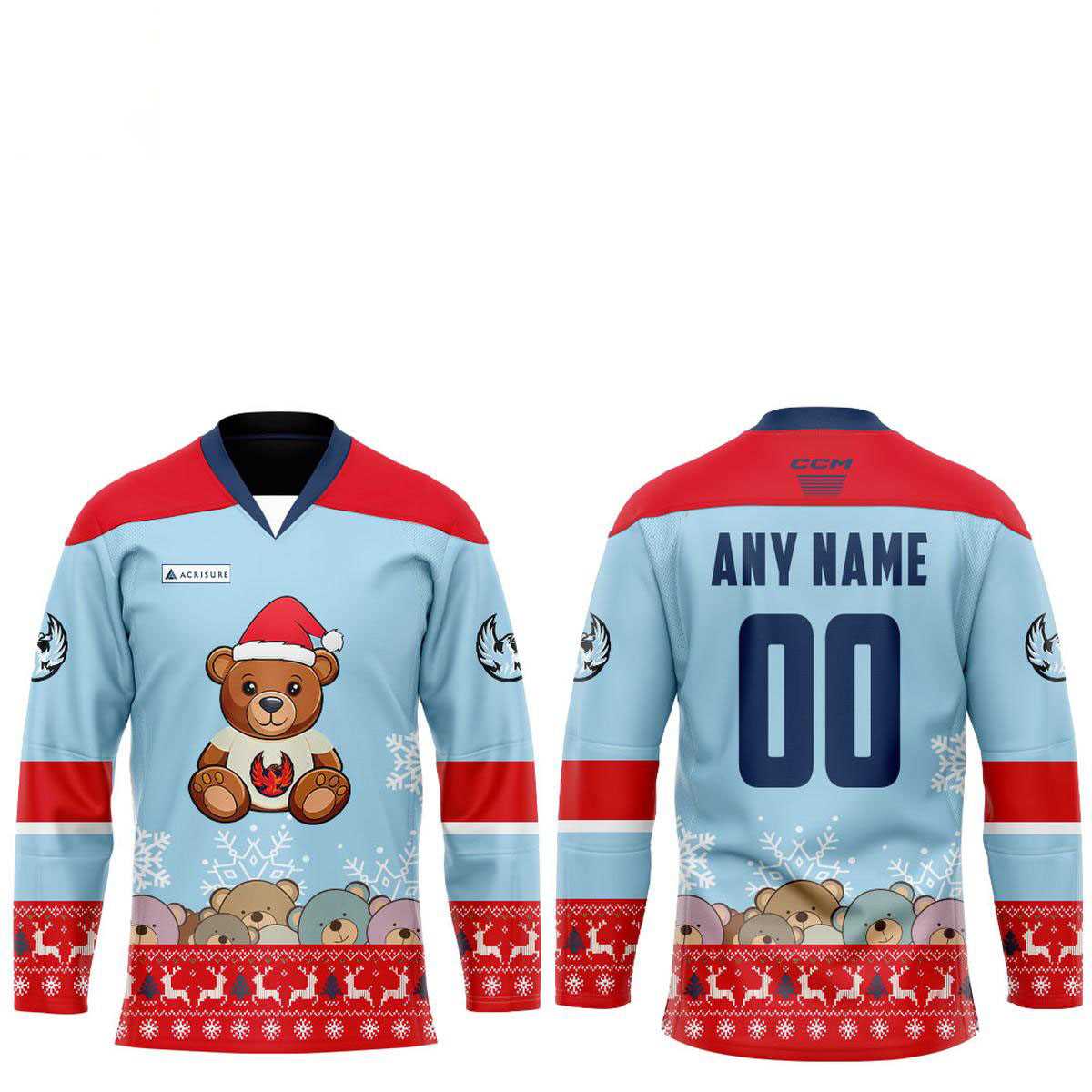 Coachella Valley Firebirds X Teddy Bear Toss 2025 Hockey Jersey Coachella Valley Firebirds X Teddy Bear Toss 2025 Hockey Jersey