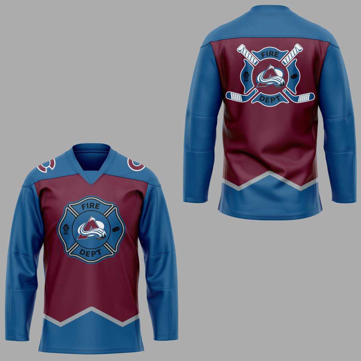 Colorado Avalanche Firefighter Appreciation Nhl Night Always Ready Hockey Jersey Colorado Avalanche Firefighter Appreciation Nhl Night Always Ready Hockey Jersey