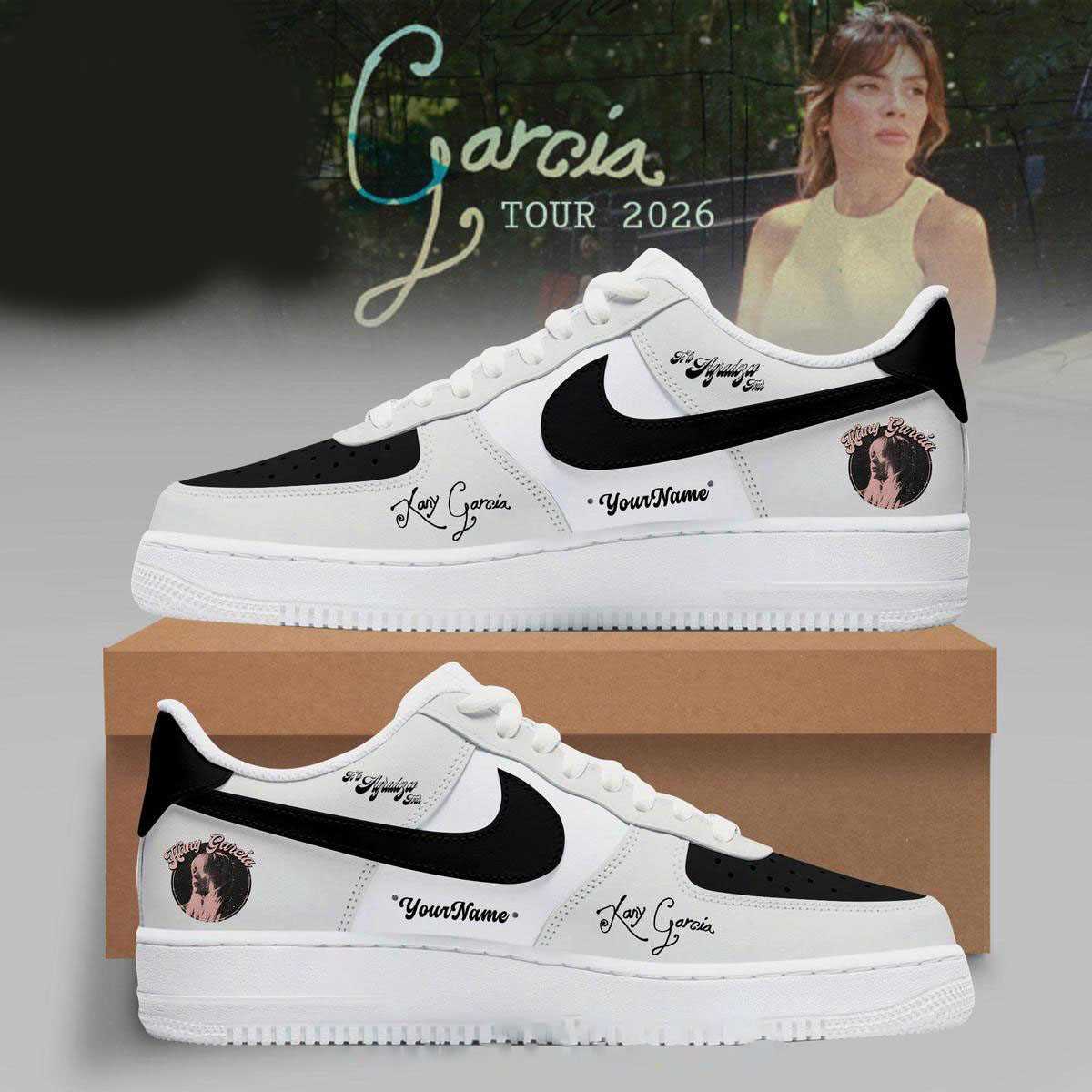 Kany Garcia Us And Uk Tour 2026 Custom Name Air Force 1 Shoes Kany Garcia Us And Uk Tour 2026 Custom Name Air Force 1 Shoes