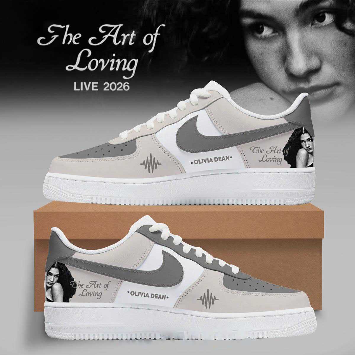 Olivia Dean The Art Of Loving Live 2026 Custom Name Air Force 1 Shoes Olivia Dean The Art Of Loving Live 2026 Custom Name Air Force 1 Shoes