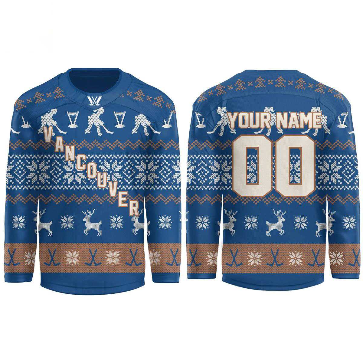 Pwhl Vancouver Goldeneyes Holiday Details Personalized Hockey Jersey Pwhl Vancouver Goldeneyes Holiday Details Personalized Hockey Jersey