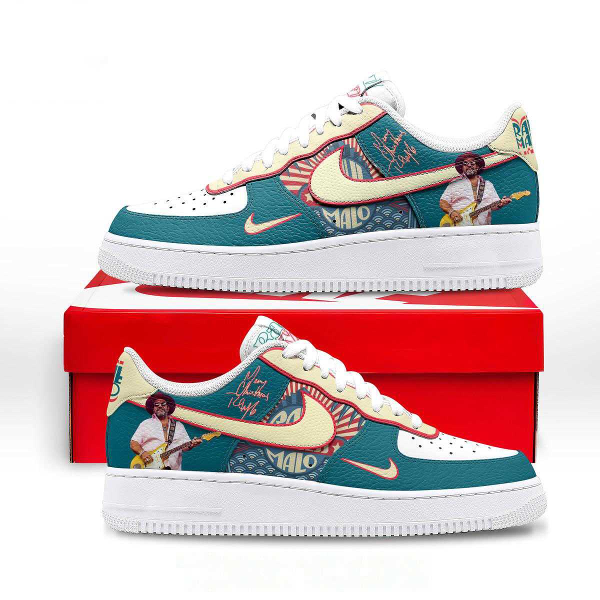 Philadelphia Eagles Grateful Dead 60th Anniversary Custom Name Air Force 1 Shoes