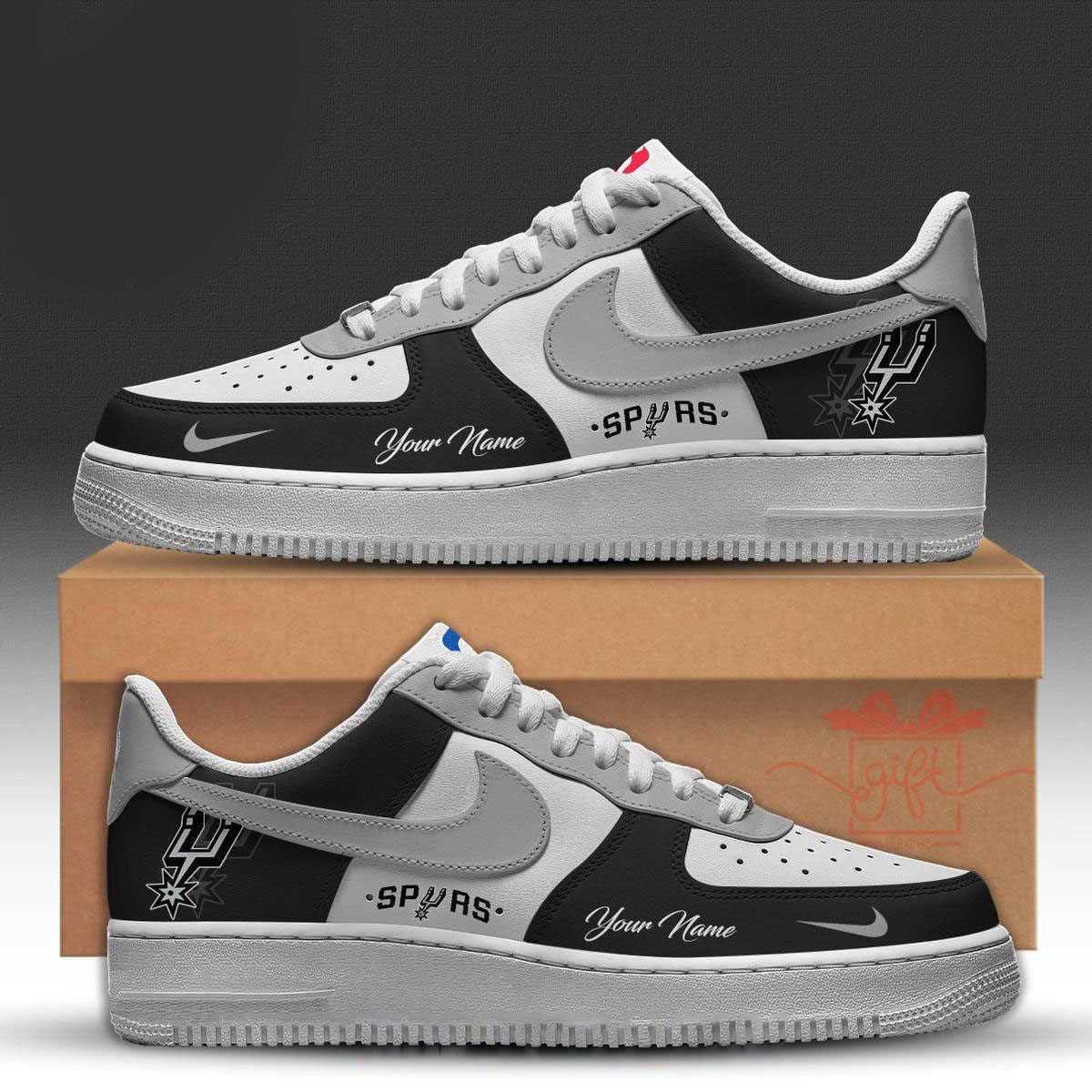 San Antonio Spurs 2025 Nba Championship Custom Name Air Force 1 Shoes San Antonio Spurs 2025 Nba Championship Custom Name Air Force 1 Shoes