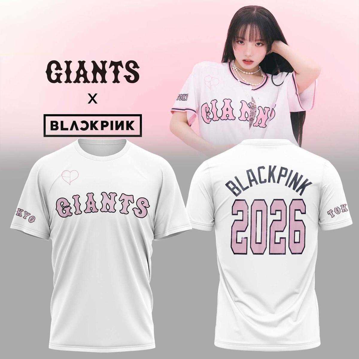 Yomiuri Giants X Blackpink 2026 Tee Hoodie Yomiuri Giants X Blackpink 2026 Tee Hoodie