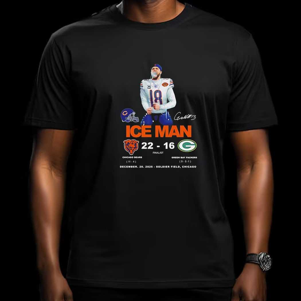Caleb Williams Chicago Bears Iceman Soldier Field Chicago Tee