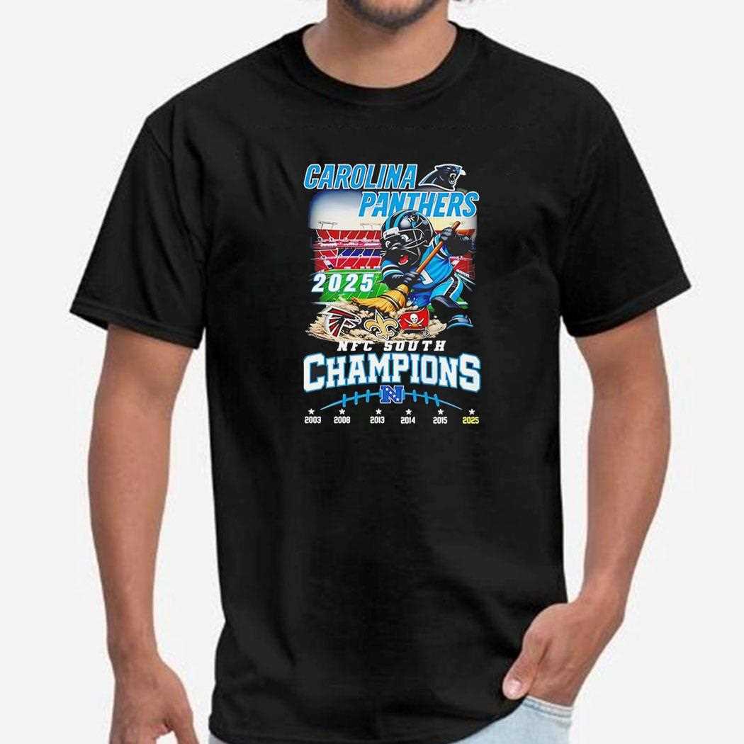 Carolina Panthers 2025 Nfc South Division Champions Undisputed Tee