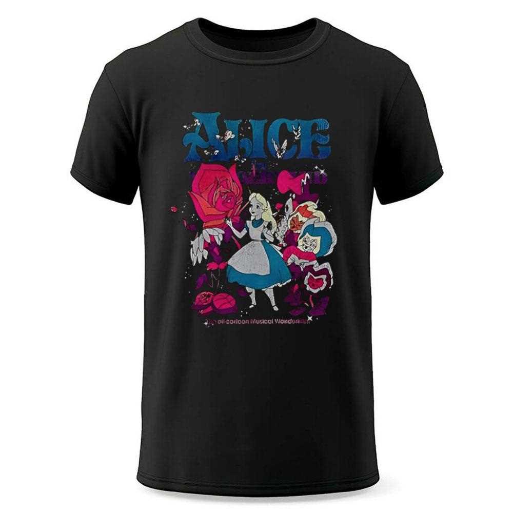 Disney Alice In Wonderland Technicolor Wonderland Retro Tee Disney Alice In Wonderland Technicolor Wonderland Retro Tee
