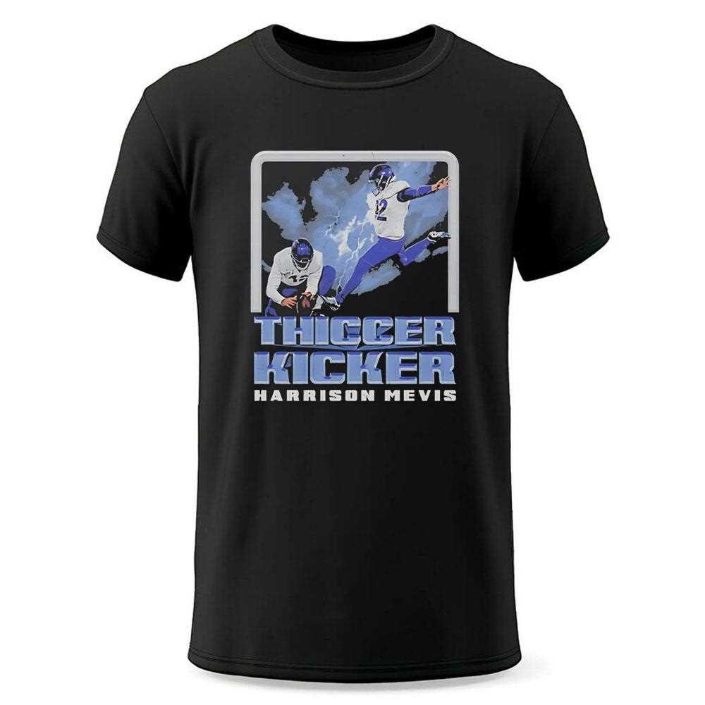 Harrison Mevis Los Angeles Rams Thiccer Kicker Tee Harrison Mevis Los Angeles Rams Thiccer Kicker Tee